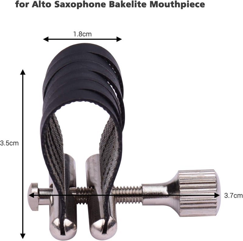 ROYHH Saxophone Ligature Compact Durable Sax Ligature for Alto Saxophone Metal Mouthpiece - Image 5